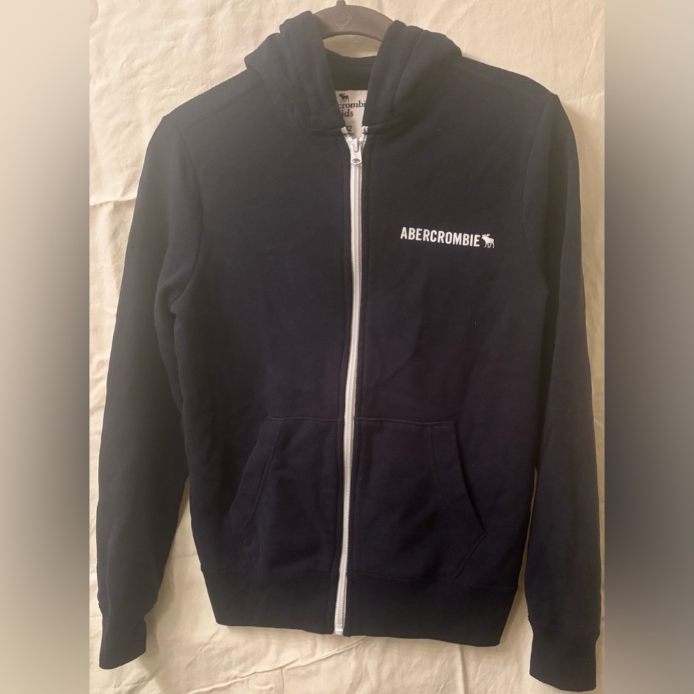 Abercrombie Kids Navy Zip-Up Hoodie